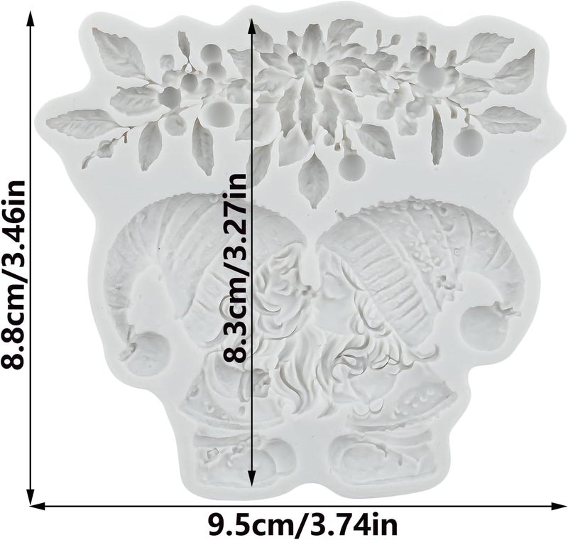 TAOXIBEI Christmas Silicone Mold Christmas Gnome Boy Girl Polymer Clay Molds Santa Claus Resin Mold for DIY Crafts Epoxy Resin Casting Air Dry Polymer Clay Plaster Jewelry Making - Image 2